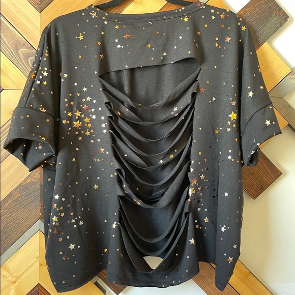 Blue Buttercup Ruffle Tin Star Top size Small - Picture 2 of 4